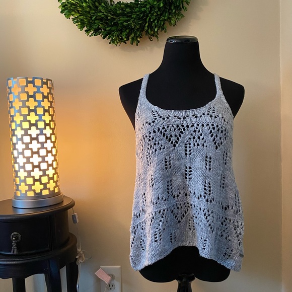 Hollister Tops - Grey Hollister Sweater Tank Top